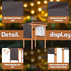 Universal Pergola Replacement Canopy Outdoor Canopy Shade Cover Waterproof Shade Top Cover for Outdoor Patio Porch Backyard(16 x 8 ft,Coffee)