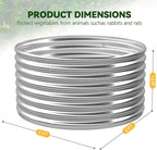 4 Pack Tall 2x2x1.5FT Round Raised Beds for Gardening, Corrugated Galvanized Steel Raised Garden Bed, Outdoor Metal Above Ground Garden Bed for Vegetables and Flowers