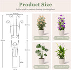 2 Pack 32.6'' Taller Plant Trellis for Climbing Plants Indoors & Outdoor, Garden Metal Trellis Plant Support for Potted Plants, Houseplants, Flowers Vine, Ivy, Pothos, Monstera
