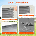 Raised Garden Bed Outdoor 2 Sets Oval Large Coating Metal Planter Box with No Heavy Metal for Vegetables, Flowers, Herbs