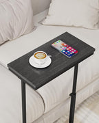 TUTOTAK End Table, Side Table, Tall Couch Table, Sofa Table, Living Room, Bed Room, Black TB01BK0832