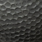 LA JOLIE MUSE Hanging Planters for Indoor Plants, Medium Hanging Planters with Drain Holes, Outdoor Hanging Flower Pots, Matte Black, Honeycomb (10 Inch, Set of 2)