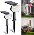 Lepro Solar Decorative Spot Lights 2 Pack, Cool White Modern Accent Lights for Garden & Landscape, IP65 Waterproof Adjustable Spotlight for Architecture, Pathways, Contemporary Decor