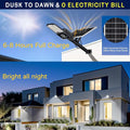 Solar Flood Security Light, 56 LED Beads, IP67 Waterproof Black