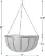 Arcadia Garden Products 1592 Solstice Series Coconut Hanging Basket 16-Inch