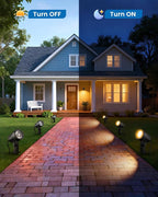 ZZXX 3W Low Voltage Landscape Lighting with Connectors LED Landscape Spotlights Waterproof Low Voltage Landscape Lights 2700K Warm White Spot Lights Outdoor for Tree Garden Yard Pathway, 4 Pack