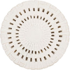 SAFAVIEH Home Collection Sayre Cream Ceramic 18-inch Decorative Accent Garden Stool for Living Room, Bathroom, Patio, Side Table, Plant Stand (Fully Assembled)