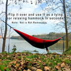 Sunyear Camping Hammock, Portable Single & Double Hammock with Net, 2 Person Hammock Tent with 2 * 10ft Straps, Best for Outdoor Hiking Survival Travel