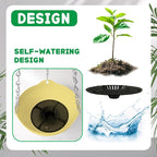8 Pack 8 Inch Plastic Self Watering Hanging Planters,Colorful Hanging Basket Planter with Drainer and Metal Chain,Garden Flower Plant Pot Container for Indoor Outdoor Plants,8 Colors