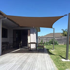 SUNNY GUARD Sun Shade Sail 20' x 23' Rectangle Brown UV Block Sunshade for Backyard Yard Deck Patio Garden Outdoor Activities and Facility(We Make Custom Size)