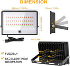 Flood Security Lights, 100W Color-Changing Outdoor with Remote