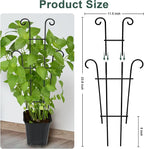 Coomin 23in Taller Plant Trellis for Climbing Plants Indoor, 4P Sturdy Houseplant Trellis for Potted Plants with Ties, Vine Plant Support for Monstera Pothos Ivy, Plant Decor
