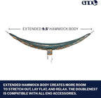 ENO, Eagles Nest Outfitters DoubleNest Lightweight Camping Hammock, 1 to 2 Person, Special Edition Colors, ATC