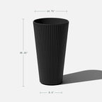 Veradek Demi Series Tall Planter for Porch, Patio, Backyard | Durable Plastic-Stone Composite Material | Modern Décor for Tall Plants, Grasses