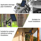 HOLACA 2-in-1 Pole Mounting Bracket for Stick Up Cam Pro Solar Panel, Spotlight Cam Pro/Plus and Stick Up Cam Battery/Wired Outdoor Mount Accessories for Ring SuperSolar Panel (Black)