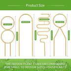 4 Pcs Small Metal Trellis for Potted Plants,Gold Trellis for Climbing Plants Indoor,Small Trellis for Potted Plants Support Stake House Plant Trellis for Garden Potted Plant,Hoya,Pothos,Flower