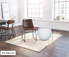 17 H x 21" Dia (15" Pot Opening) Round Fiberstone Planter with Drainage Hole, White, Indoor/Outdoor Large Plant Pot for Home Patio Garden, Ideal for Large Plants