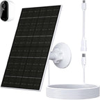 7W Solar Panel for Arlo Essential 2K (2nd Gen), Essential XL & Spotlight Cameras, USB-C Solar Charger for 5V Battery Cameras, IP66 Waterproof, 360° Adjustable Mount, 9.8ft Cable