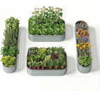 4-Pack 18” Tall Galvanized Raised Garden Beds – Small Space Garden Layout, Fits 170 Sq Ft Yard or Patio, 10x2x1.5 & 6x4x1.5 ft Metal Planter Box for Compact Outdoor Gardening-Brooklyn Grey