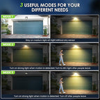 CLAONER Solar Lights Outdoor [𝟏𝟎 𝐏𝐚𝐜𝐤/126 LED], Wireless Motion Sensor Lights, IP65 Waterproof Security Lights 3 Modes, 270° Lighting Angle, Ultra-Bright Wall Lights for Deck Patio Fence Garage