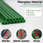30Pcs Plant Support Stakes 17 inch SupKing Garden Orchid Sticks Extended to 3ft 4ft 5ft Plant Poles with Clips for Indoor Outdoor Potted Tomato Rose Amaryllis Vegetables Comes with 20 Ties