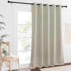 Sliding Door Window Treatment Blackout Patio – Natural, W66 x L110