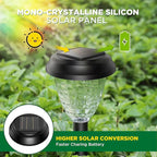 Super Bright Solar Lights Outdoor Waterproof-10 Pack, Dusk to Dawn Up to 12 Hrs Solar Powered Outdoor Pathway Garden Lights Auto On/Off, LED Landscape Lighting Decorative for Walkway Patio Yard