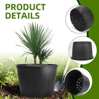 30 Pack 5 Gallon Plastic Nursery Pots,12.8 Inch Thickened Soft Plant Pots with Drainage Holes,Flower Planter Container for Seedlings Garden,Indoor and Outdoor