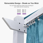 PURPLE LEAF 10' x 10' Outdoor Aluminum Pergola White Heavy-Duty Retractable Pergola Patio Metal with Double Sun Shade Canopy for Backyard Gardens Deck, Blue