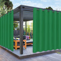 PureFit Outdoor Curtains for Patio Waterproof Weatherproof, UV Resistant Outside Curtains for Gazebo, Front Porch, Pergola, Sun Blocking Privacy Curtain, 100W x 95L inch, 1 Panel, Green