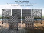 Kozyard Metal Privacy Screen 74" H x 47.2" W Decorative Outdoor Divider - Image 8