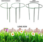 LEOBRO Plant Support Stakes, 4 PCS Plant Stakes, Plant Support, Peony Cages and Supports, Garden Stakes, Plant Stakes for Indoor Outdoor Plants, Hydrangea Support Cage, 10" W x 15.8" H