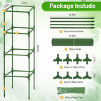 Legigo 2 Pack Square Tomato Cages for Garden- Up to 60 Inch Tomato Plant Support Stakes Cage, Heavy Duty Steel Tomato Trellis Garden Stakes for Raised Garden Bed Climbing Vegetables Cucumbers Flowers