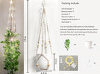 2 Packs Fake Hanging Plant with lights Artificial Plants with Pots for Home Decor Macrame Plant Hanger with Faux Vines Greenery for Bedroom Bathroom Room Ceiling Wall Boho Decor Indoor Outdoor