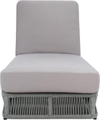 SAFAVIEH Outdoor Collection Gillian Grey Rope/Grey Cushion Chaise Lounge Chair (PAT7527C)