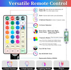 ANJAYLIA 66ft 200 LED Rope Lights Outdoor, Waterproof 16 Colors Changing String Lights Plug in with Remote Control Indoor Twinkle Fairy Lights for Bedroom Garden Party Halloween Christmas Decorations