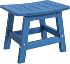 LUE BONA Outdoor Adirondack Ottomans, Footrest Footstool Set of 2, Outdoor Foot Rest for Patio, HDPS All Weather Waterproof Footrest Footstool for Adirondack Chair, Navy Blue