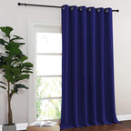NICETOWN Navy Blue Blackout Curtains for Bedroom 95 Inch Length - Thermal Insulated Room Darkening Privacy Grommet Window Drapes for Boys Room, Set of 1 Panel, 80 x 95 Inch