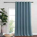 Sliding Door Curtain 108 Inches Long – 1 Panel, Smoky Blue