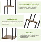 3 Tier Plant Stand Indoor Outdoor, Wood Metal Flower Shelf Pot Holder Clearance, Tall Multiple Plants Corner Rack Aesthetic Organizer for Patio Orchid Office Porch Living Room Garden, Black Oak