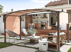 Universal Doubleton Steel Pergola Replacement Cover for Pergola Structures L-PG080PST, 80''x 205'' (Beige)