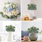 Artificial Eucalyptus Greenery Stems, 80 Pcs Green Mixed Leaves