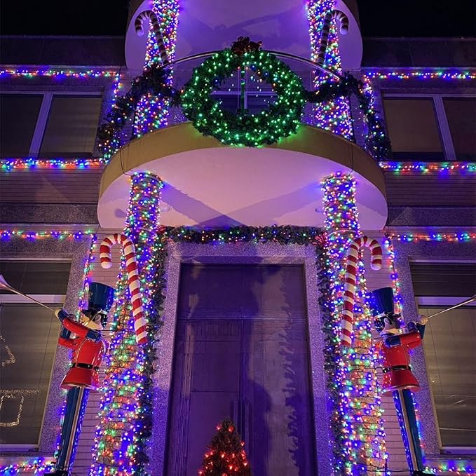 String Lights 500 LED 165 ft Multicolor, 8 Lighting Modes