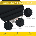 NICETOWN Blackout Curtain for Sliding Glass Door, Patio Door Curtains, Thermal Insulated Wide Drapes/Draperies Light Blocking for Bedroom/Porch (Black, 1 Panel, 80" W by 108“)