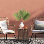 Artificial Palm Fronds Set of 5, 34 Inch Plastic Greenery