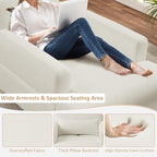 Oversized Chaise Lounge Chair Set of 2, Cloud Fluffy Chaise Sofa Recliner with Adjustable Backrest, Comfy Upholstered Sleeper Couch Bed, Modern Deep Seat Reading Armchair for Living Room, Bedroom