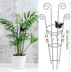 ZOUTOG Trellis for Climbing Plants Indoor 4 Pack 30 Inch,Rustproof Metal Garden Trellis for Potted Plants,Houseplant Support Indoor Outdoor for Ivy Pothos Monstera Hoya Flower Vines(Butterfly Shape)