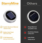 String Lights for Mason Jars, 8-Pack Solar Lid Lights, Warm White