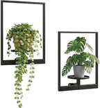 2 Pack Plant Stand Indoor Outdoor Hanging Planters for Indoor Plants Wall Plant Holder for Indoor Plants Plant Frames Wall Decor for Livingroom Bedroom Balcony Patio