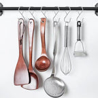8 Pack S Hooks for Hanging, 3.5 inch Heavy Duty S Hooks with Safety Buckle S Shaped Hooks Kitchen Pot Rack Hooks Closet Hooks for Hanging Plants, Clothes, Kitchen Utensil, Bags (Silver)